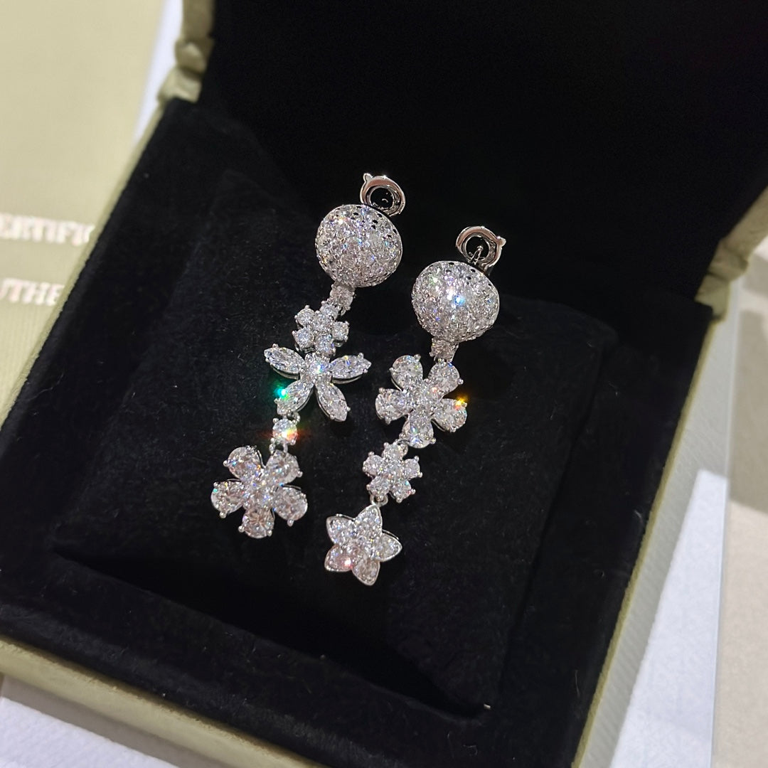 18K Folie Des Pr¨¦s Earrings