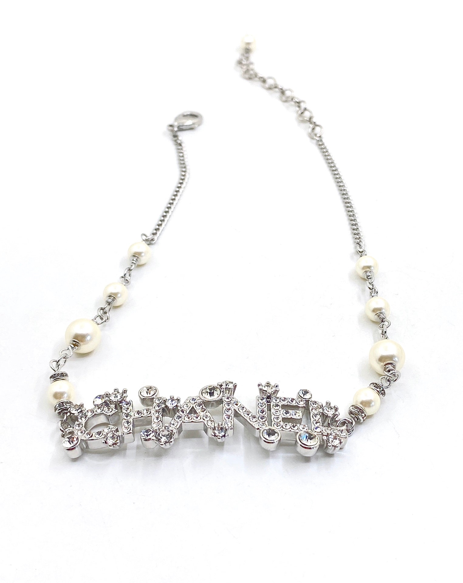 18K  Chanel Crystals Necklace