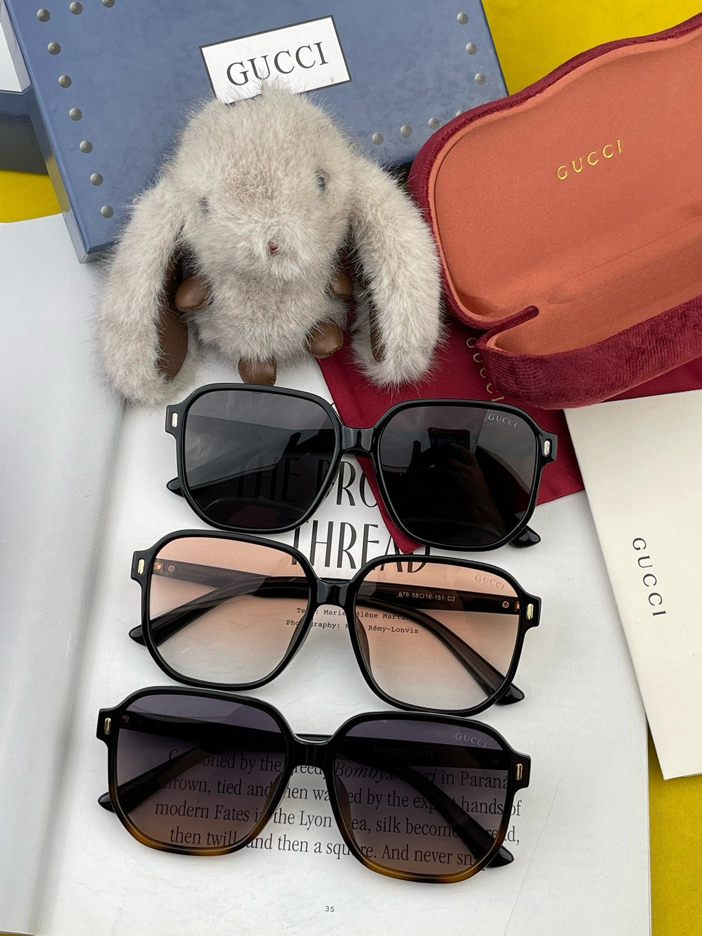 SQUARE FRAME SUNGLASSES G867 IN ACETATE