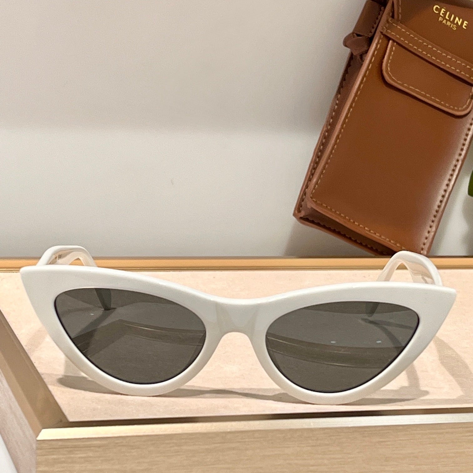 CELINE TRIOMPHE CAT EYE SUNGLASS CL40019 IN ACETATE