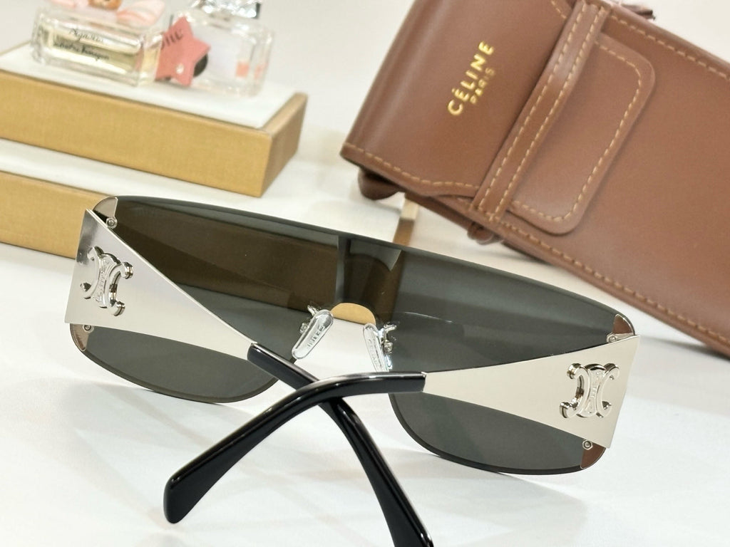 CELINE TRIOMPHE RACER SUNGLASS CL42014 IN METAL
