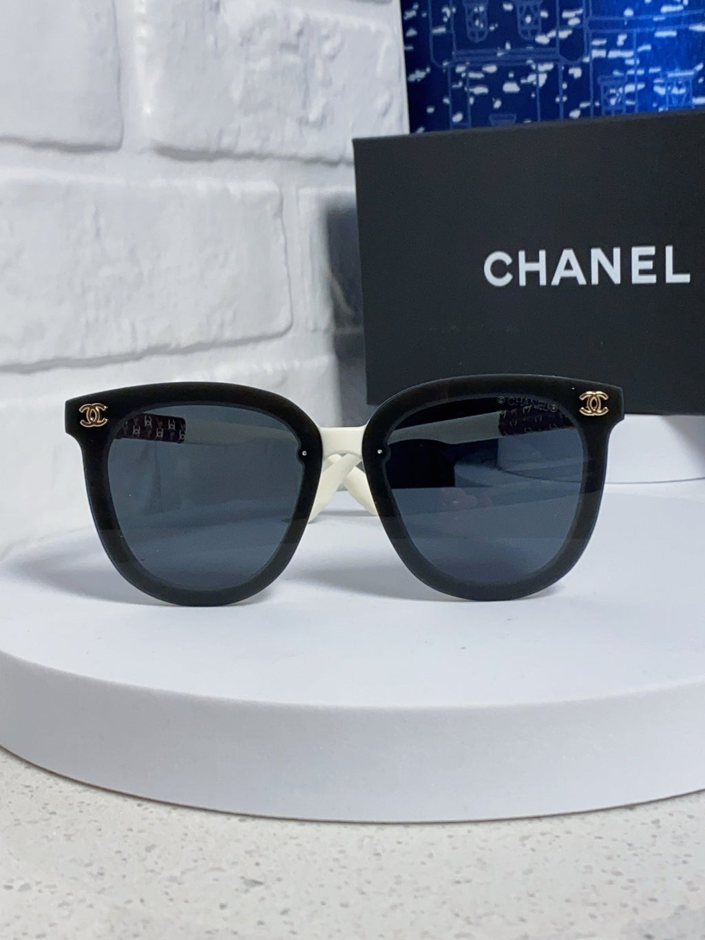 CHANEL BROWNLINE SUNGLASSES 638937 IN ACETATE