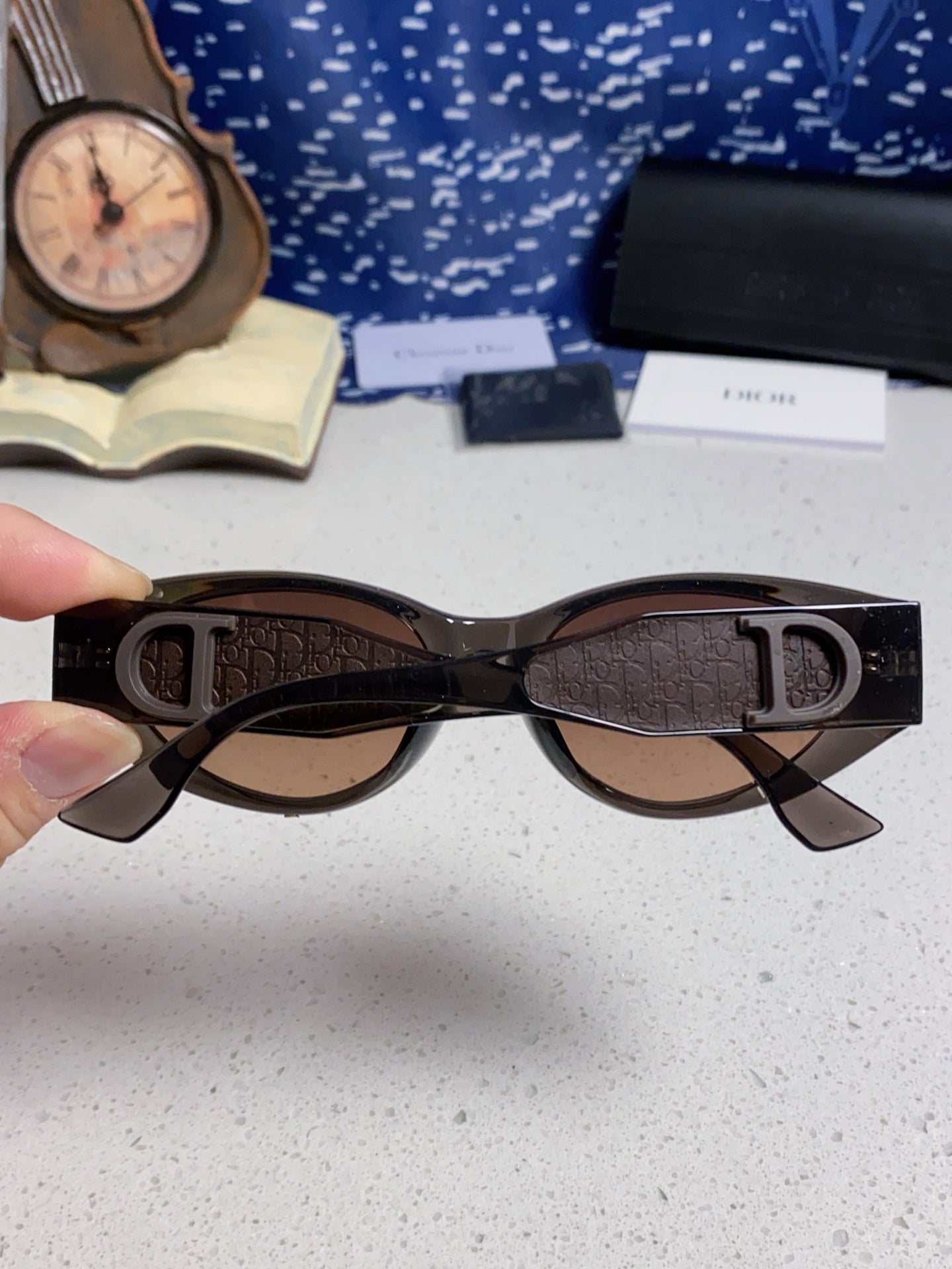 DIOR MONTAIGNE SUNGLASS 578112 IN BROWN ACETATE